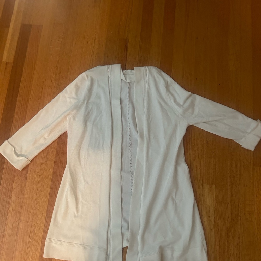 White cardigan from isela